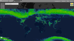 Radiance light trends - light pollution map usa