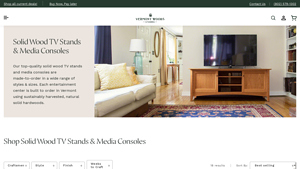 Solid Wood TV Stands & Media Consoles - Vermont Woods Studios - tv made in usa