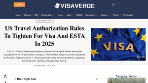 US Travel Authorization rules to tighten for visa and ESTA in 2025 - electronic system for travel authorisation esta usa