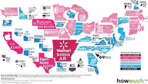 The Largest Company in Every State by Revenue - Visual Capitalist - usa big company
