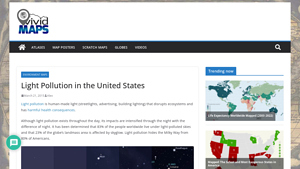 Light Pollution in the United States - Vivid Maps - light pollution map usa
