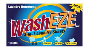 WashEZE Laundry Detergent Sheets 3 in 1 soap sheet - laundry sheets made in usa