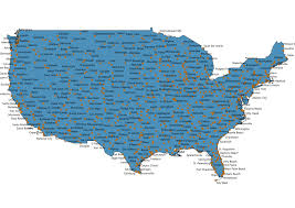 Map of United States With Cities SVG Vector - Cities Map - WorldMapHD - usa map with important cities