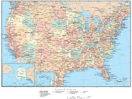 Map of USA with cities and roads - worldmap - usa map with important cities