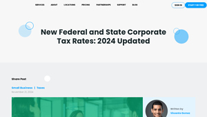 New Federal and State Corporate Tax Rates: 2024 Updated - company tax rate usa