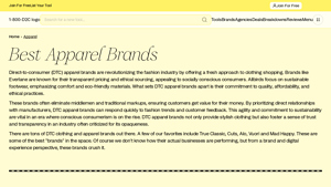The 309 Most Popular Apparel Brands of 2025 - 1-800-D2C - top apparel brands in usa
