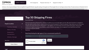 Top 50 Shipping firms in the United States (2025) - 50Pros - shipping companies in usa