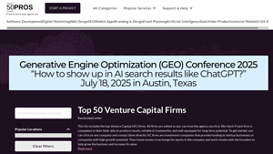 Top 50 Venture Capital firms in the United States (2025) - 50Pros - venture capital companies in usa
