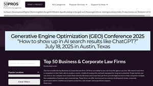 Top 50 Business & Corporate Law firms in the United States (2025) - 50Pros - legal companies in usa