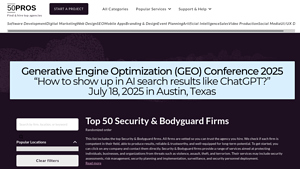Top 50 Security & Bodyguard firms in the United States (2025) - 50Pros - biggest private companies usa