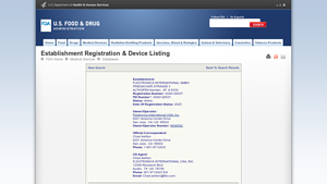 Establishment Registration & Device Listing - flex international usa inc