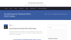 Arnold Sports Festival Ohio 2025 Dates - A Claudia Clement - arnold sports festival usa
