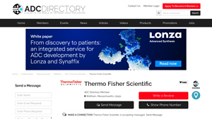 Thermo Fisher Scientific - ADC Directory Member - thermo scientific waltham ma usa