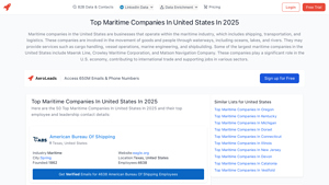 Top Maritime Companies In United States In 2025 - AeroLeads - shipping companies in usa