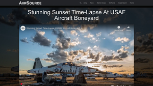 Stunning Sunset Time-Lapse At USAF Aircraft Boneyard - usaf boneyard