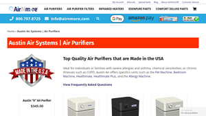 Austin Air Systems | Air Purifiers - AirNmore - air purifier made in usa