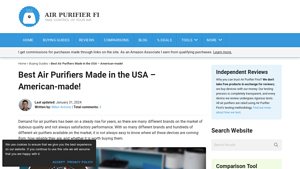 Best Air Purifiers Made in the USA - American-made! - air purifier made in usa