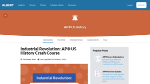 Industrial Revolution: AP® US History Crash Course - Albert - industrial revolution in usa