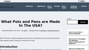 What Pots and Pans are Made In The USA? - Alice's Kitchen - cooking pots and pans made in usa