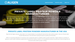 #1 Private Label Protein Powder Manufacturer in USA - Aligen - protein powder manufacturers usa