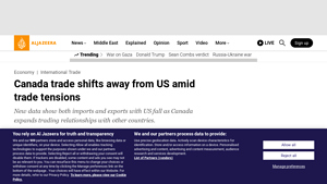 Canada trade shifts away from US amid trade tensions - canadian exports to usa