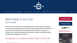 21+ Belts Made in the USA - AllAmerican.org - leather belts made in usa