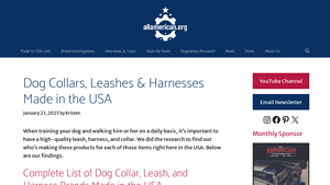 Dog Collars, Leashes & Harnesses Made in the USA - dog collars made in usa