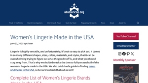 6+ Women's Lingerie & Underwear Brands Made in the USA - bras made in usa