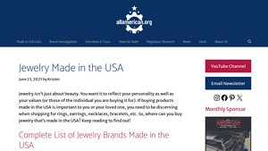 38+ Jewelry Brands Made in the USA - AllAmerican.org - jewelry manufacturers usa