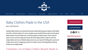 12+ Baby Clothes Brands Made in the USA - AllAmerican.org - newborn clothes made in usa