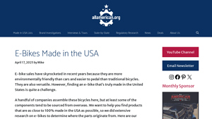 16+ E-Bikes Made in the USA - AllAmerican.org - electric cycle usa