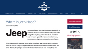 Where Is Jeep Made? - AllAmerican.org - are jeeps made in the usa