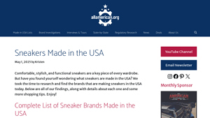 12+ Sneakers Made in the USA - AllAmerican.org - gym shoes made in usa