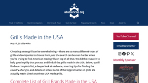 15+ Grills Made in the USA - AllAmerican.org - pellet grills made in usa