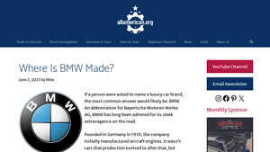 Where Are BMW Cars Made? - AllAmerican.org - bmw manufacturing usa