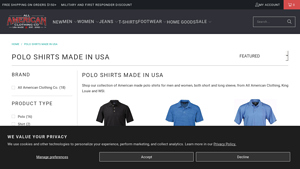 All American Clothing - Polo Shirts Collection