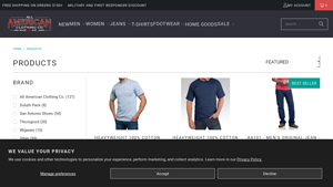 Products - All American Clothing Co - all usa clothing