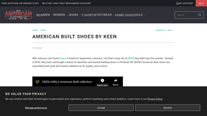 Keen Shoes Made In USA - All American Clothing Co - keen footwear made in usa