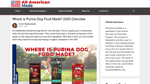 Where is Purina Dog Food Made? 2025 Overview - dog food made in usa