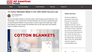 14 Cotton Blankets Made in the USA (2025 Source List) - blankets made in usa