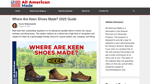 Where Are Keen Shoes Made? 2025 Guide - All American Made - hiking boots made in usa