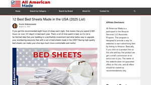 12 Best Bed Sheets Made in the USA (2025 List) - All American Made - flannel made in usa