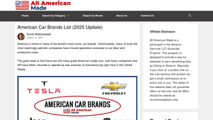 American Car Brands List (2025 Update) - All American Made - suv made in usa