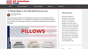 10 Pillows Made in the USA (2025 Source List) - pillows made in usa