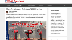 Where Are Milwaukee Tools Made? 2025 Overview - All American Made - are milwaukee tools made in usa