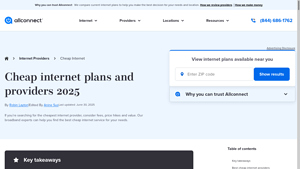 Best Cheap Internet Providers 2025 | Plans from $19.99 - Allconnect - top internet service providers in usa