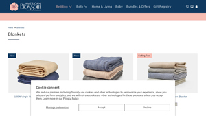 Blankets - Made in the USA - American Blossom Linens - blankets made in usa