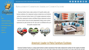 Replacement Cushions by American Cushion Factory - outdoor furniture made in usa