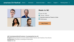 Made in NC - American Dance Festival - made in usa festival