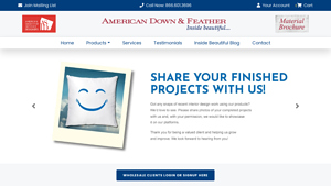 American Down & Feather | High Quality Sleep Products - pillows made in usa